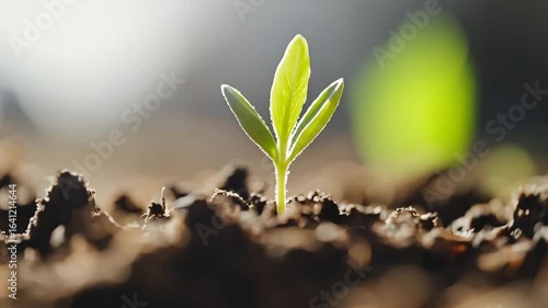Growing seedling