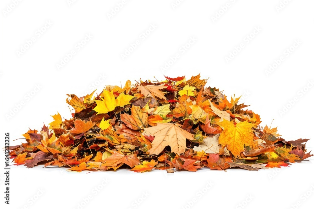 Obraz premium Colorful autumn leaves pile