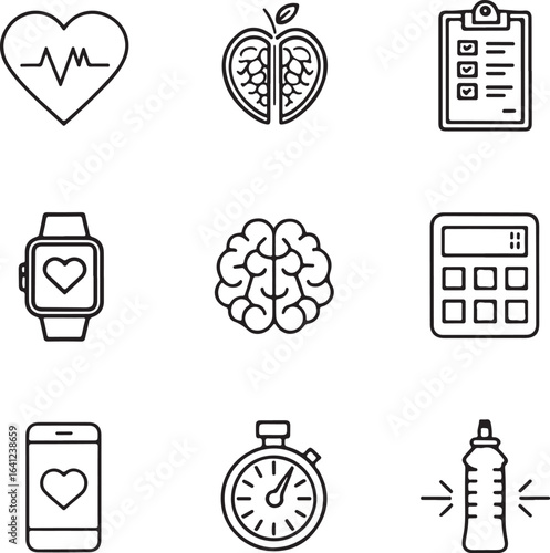 Healthy Lifestyle Icons