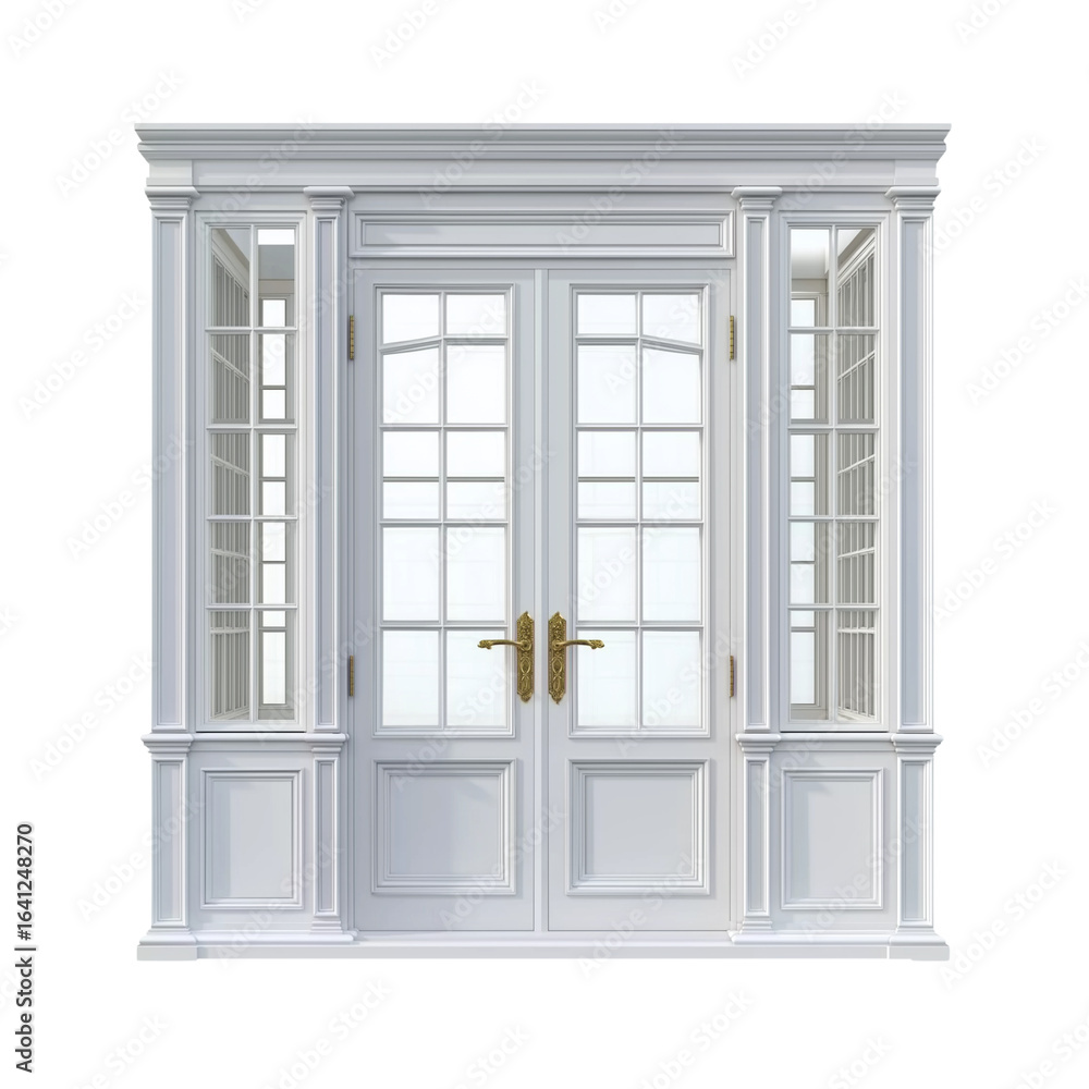 Open home door on transparent background, cutout Open home door on transparent background, cutout