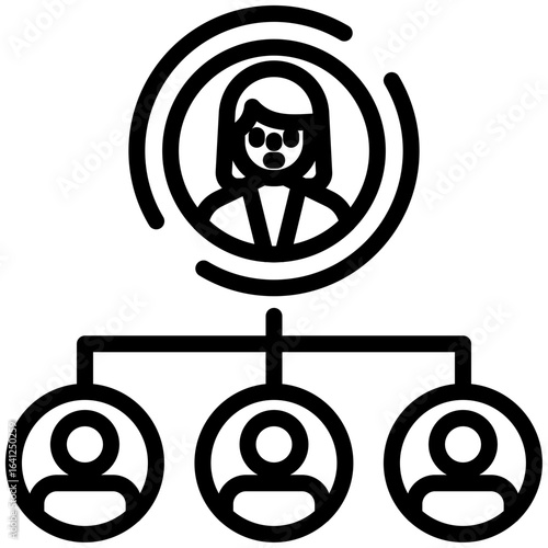 succession planning icon for career, business, website, application, printing, document, poster design, etc