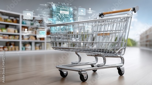 Wallpaper Mural Exploring the Future of AI Innovation in Retail and Its Impact on Shopping Experiences with Smart Carts Torontodigital.ca