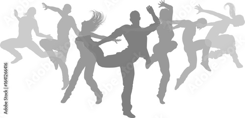 Dancers Silhouette Street D...
