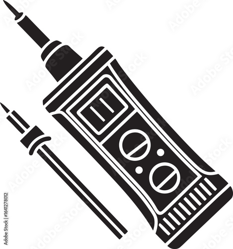 Digital Soldering Iron Tool Glyph Icon