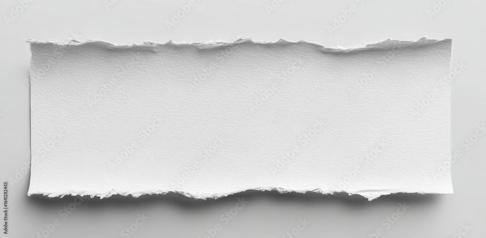 Naklejka premium Ripped white paper rectangle