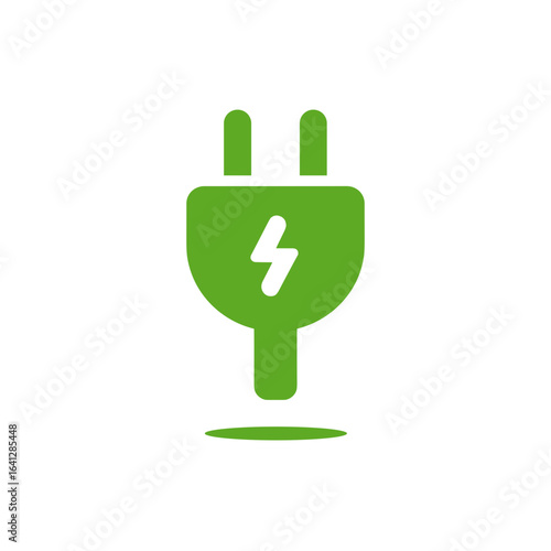 Stromstecker Symbol Sammlung Vektor Illustration Energie Stromversorgung Elektroanschluss Ladekabel Blitzzeichen Elektromobilität Ladegerät Erneuerbare Energie Technik Icon Minimalistisch Modern Desig