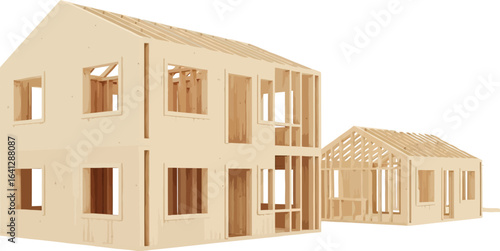 House framing construction building residential architecture