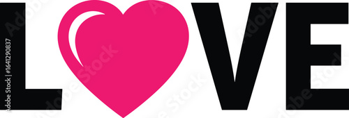Pink Heart Symbolizes Love