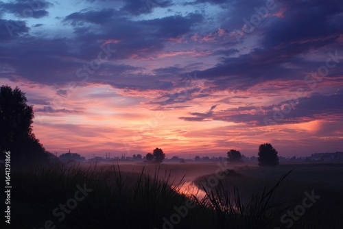 Wallpaper Mural Sky during sunrise summer time landscape scenery nature. Torontodigital.ca