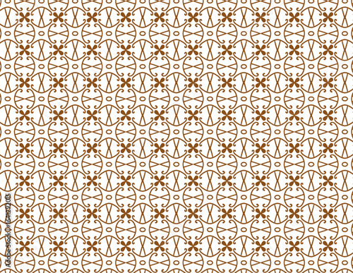 Intricate Thin Line Geometric Tile Pattern