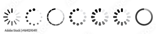 Set of loading icons