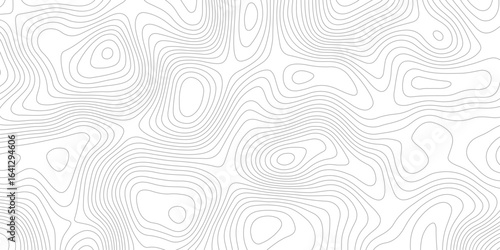  topographic map showing contour lines and elevation on a white background, perfect for surface design and mapping projects creating abstract shapes and patterns representing elevation changes