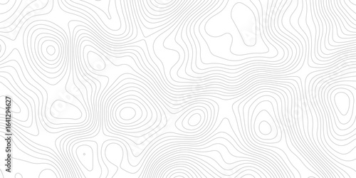  topographic map showing contour lines and elevation on a white background, perfect for surface design and mapping projects creating abstract shapes and patterns representing elevation changes