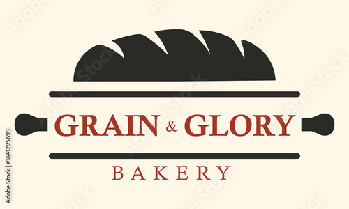 Grain & Glory Bakery Bread Vector Logo