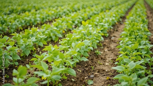 Young Soy Plants - Active Growth Stage