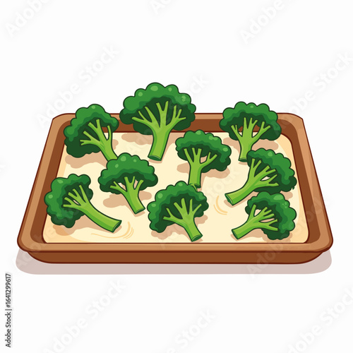 Preparing kale chips on baking sheet for oven cooking process. Fresh kale chips are nutritional and contain vitamins, dietary fiber, and minerals.