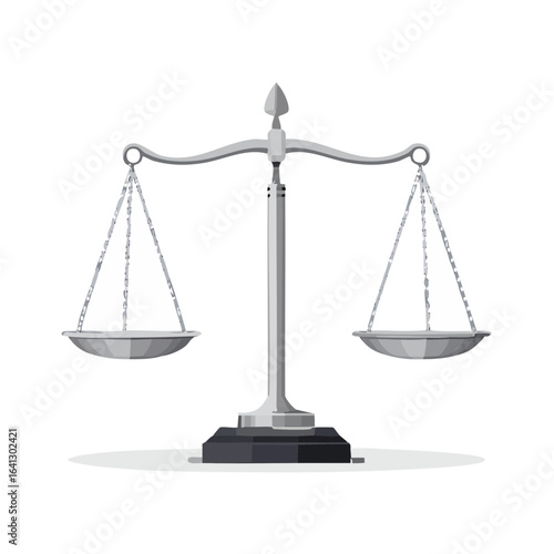 Illustration of justice scales balance Law courtroom Judgement legal system