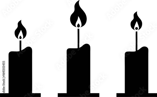 Time Lapse of a Burning Candle Melting Down Icon