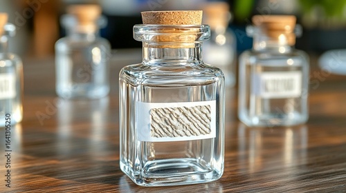 Glass Bottles with Cork Stoppers
