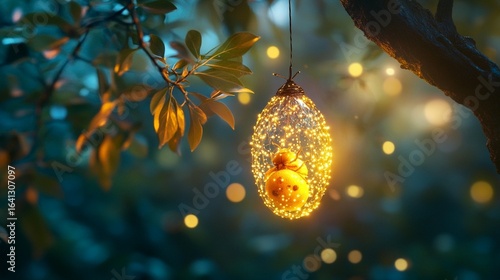 Enchanted Fairy Lights in a Garden