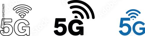 Vector illustration of the fifth generation wireless standard