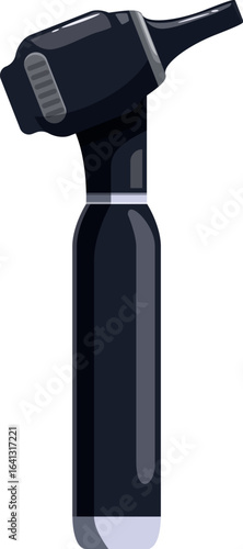 Medical otoscope used by doctors for examining ear canal and diagnosing ear infections