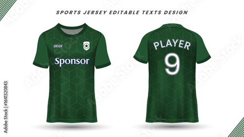 Jersey front and back concept design template 03