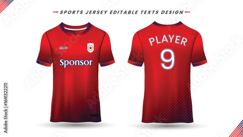 Jersey front and back concept design template 03
