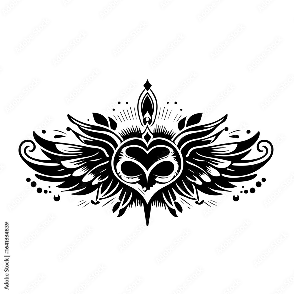 Obraz premium abstract tattoo designs for neck and hands