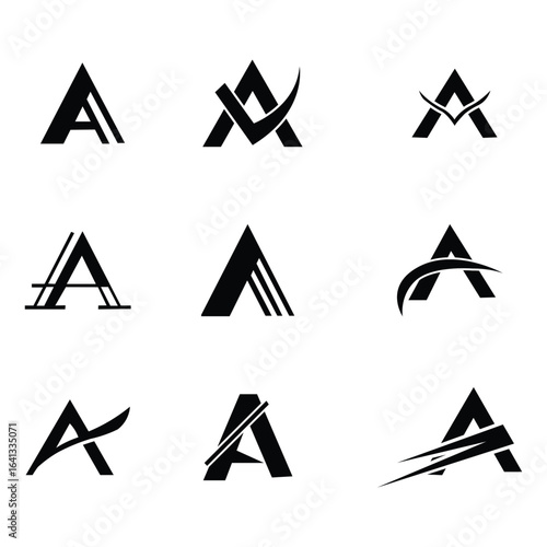 monogram, logo, letter A, minimalist, elegant, luxury, vintage, modern, serif, sans-serif, calligraphy, initials, branding, identity, custom, decorative, geometric, bold, classic, stylish, ornate, art