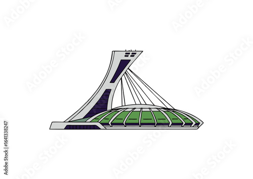 icon of Montreal Olympic Stadium
