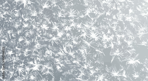 Frosty whitespeckled icy surface fading to gray