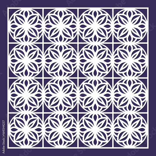 Elegant wooden carving wall panel template for home