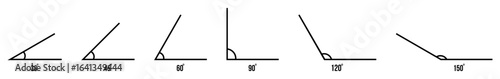 Angles line icon
