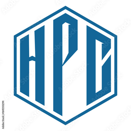 HPC letter design. HPC letter technology logo design on a white background. HPC Monogram logo design for an entrepreneur and business.