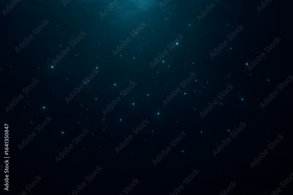 Obraz premium Deep Sea Serenity: An evocative underwater scene with gentle, ethereal light filtering through the depths, creating a sense of peace and mystery.