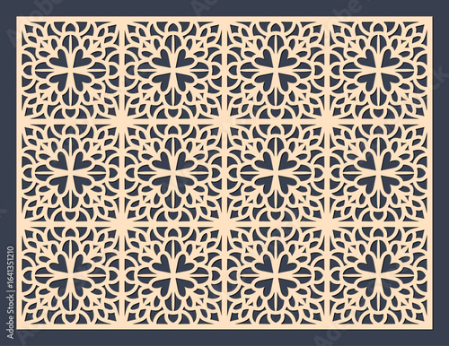 Geometric laser cut bookmark stencil for papercraft designs