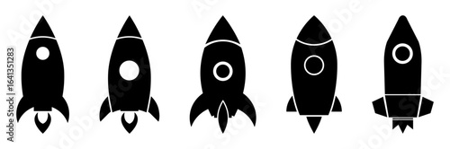 Rocket icon set