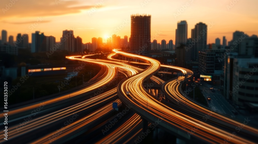 Fototapeta premium infrastructure development engineer, integrating technology with public infrastructure models