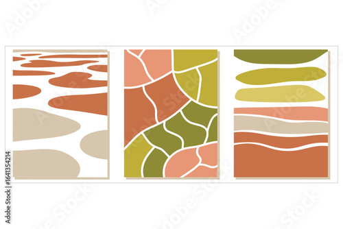 collection of geometric abstract posters.  geometric wall art collection.  vector drawing of a geometric shape.