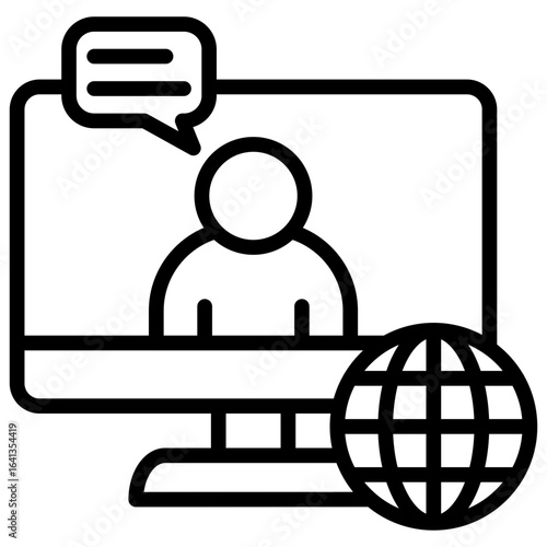 Control Forum line icon