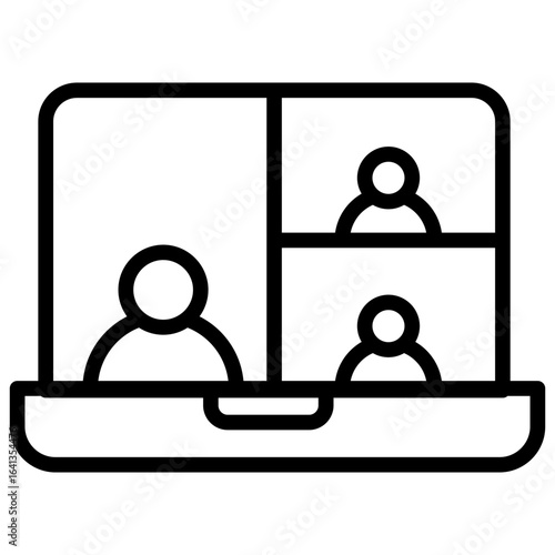 Video Call line icon