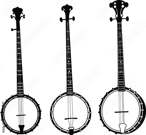 Banjo Musical Instrument Vector Illustration