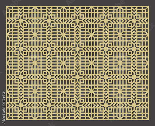 Elegant Plant and Geometric Grating Patterns for CNC Laser Cutting