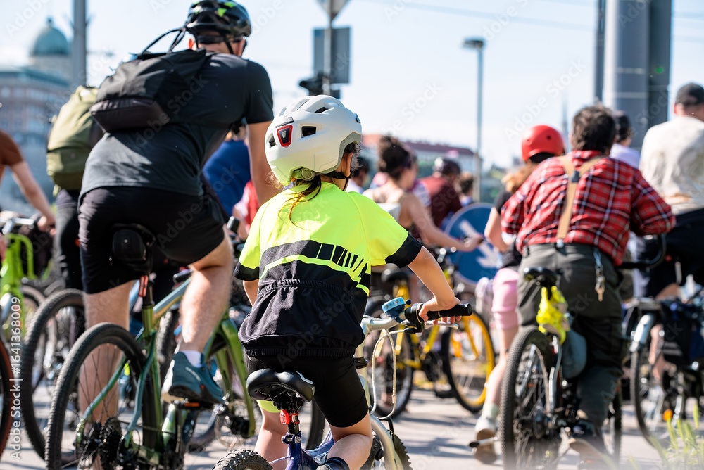 Fototapeta premium Bike ride in the city