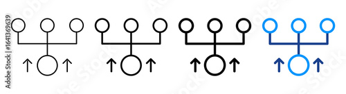 Cause Icon Multiple Outline Collection Set