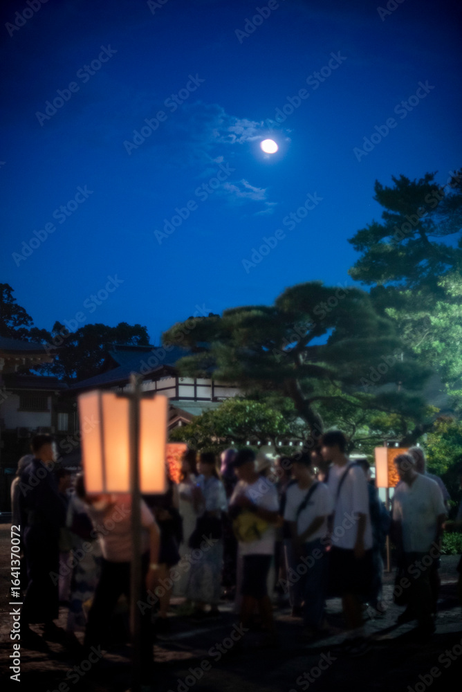 Fototapeta premium 鎌倉2586 鶴岡八幡宮2 ぼんぼり祭り