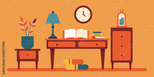 cozy home corner vintage writing desk setup