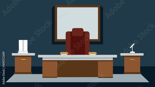 luxury ceo office marble desk leather seating