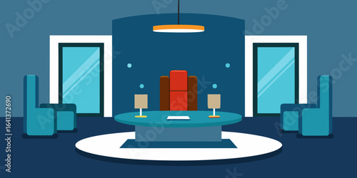 luxury ceo suite private meeting nook design